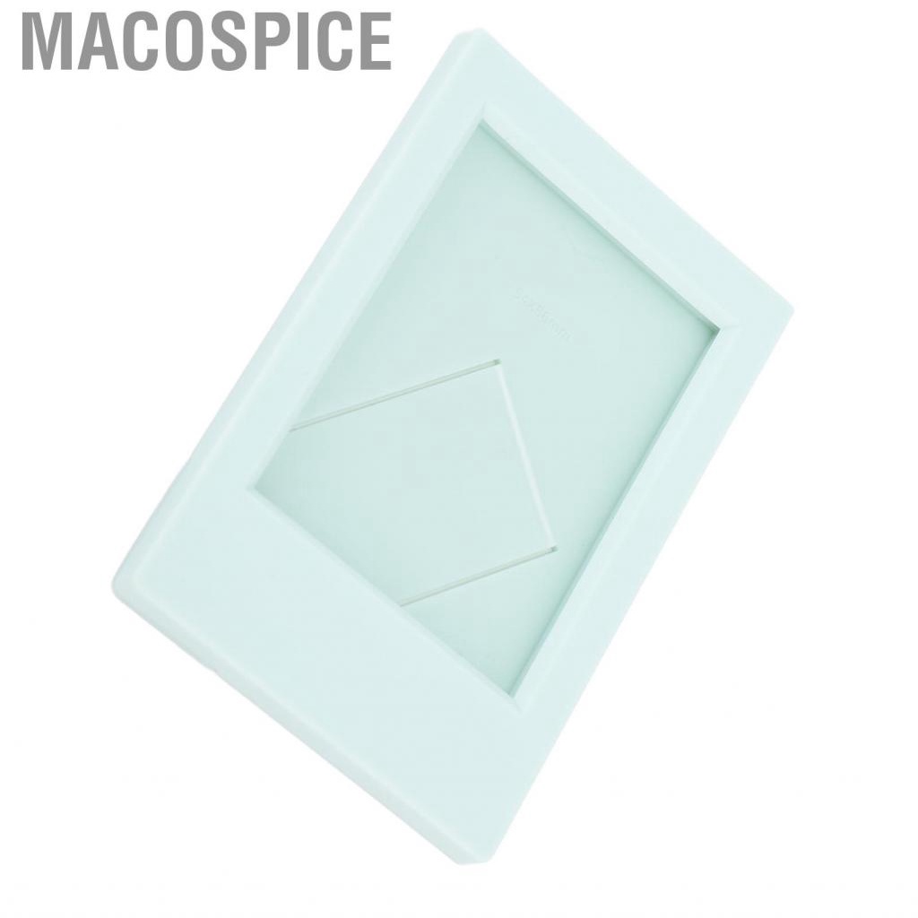 Macospice 3 Inch Mini Photo Frame Standing Picture Plastic Card  Holder Mint DCL