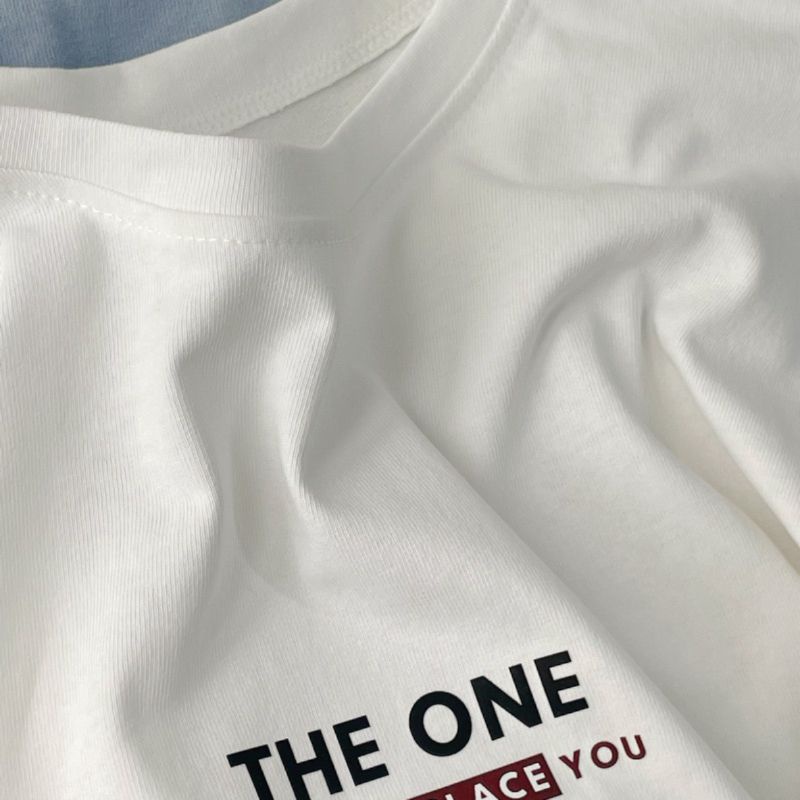 Áo Thun 3158 Nam Nữ Unisex 1990live Phong Cách Basic Hàn Quốc Chất vải Cotton cao cấp Thoáng Mát inTHE ONE