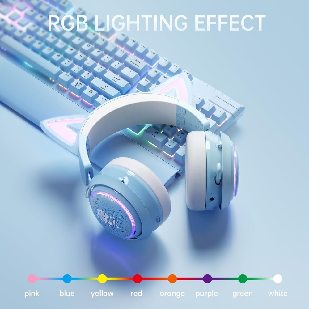 Tai Nghe Chụp Tai somic gs510 rgb 2.4g / bluetooth Không Dây / Dây Cho ps5, ps4 pc Kèm mic 7.1 Điện Thoại