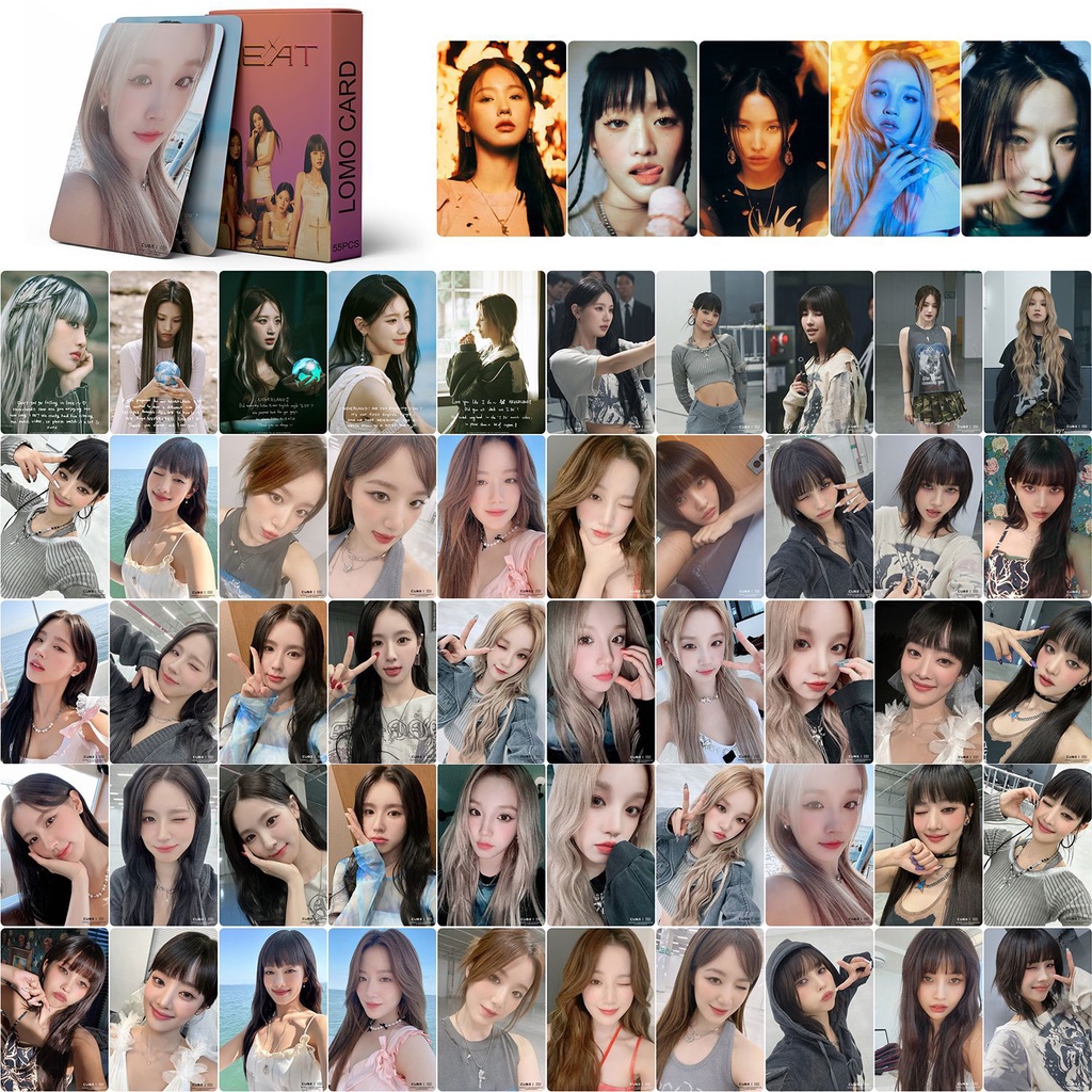 Bộ 55 Thẻ Hình Nhóm Nhạc kpop i-dle heat