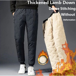 Quần Dài Cotton Lót Lông Cừu Dày Dặn Giữ Ấm Chống Thấm Nước / Gió Thời Trang Mùa Đông Cho Nam