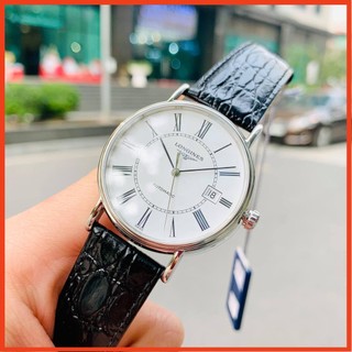 Đồng hồ nam chính hãng longines presence automatic white - l4.921.4.11.2 - máy cơ tự động - kính sapphire bảo hành 2 năm