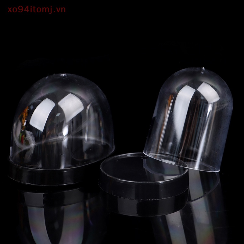 Xo94itomj Hộp Nhựa Trưng Bày Mô Hình Elip Tròn Chống Bụi Trang Trí Thủ Công cl