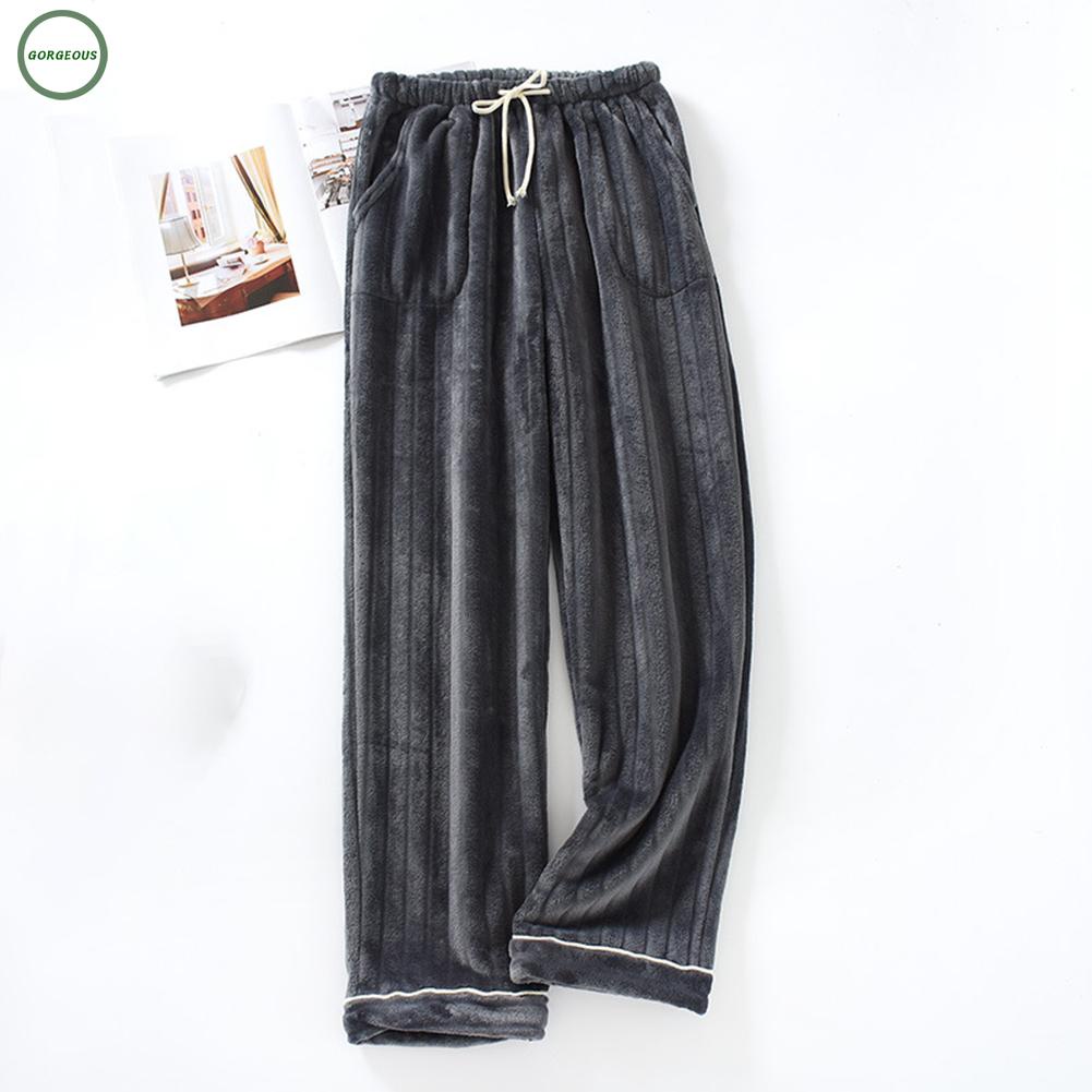 New Coming~Mens Pajama Pants Thick Fleece Lounge Soft Joggers Jogging Bottoms Loungewear#Home Essentialses
