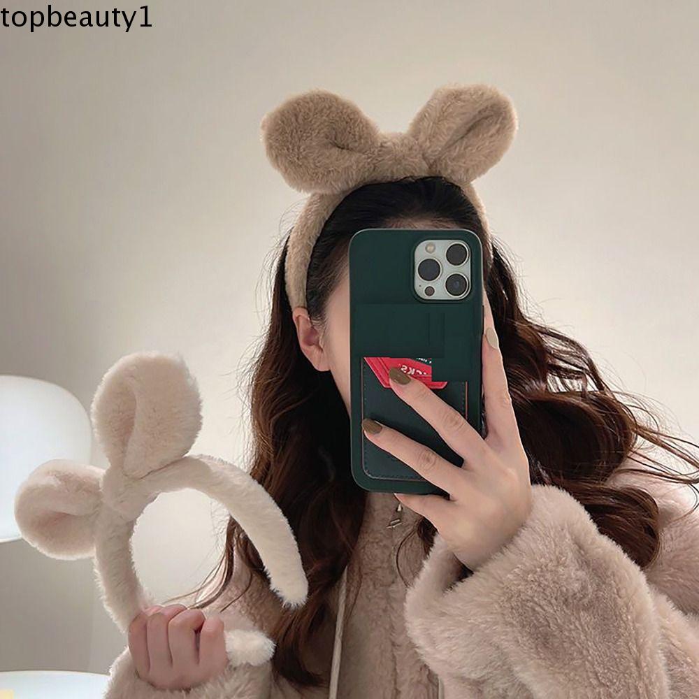 1 Băng Đô Tai Thỏ Dễ Thương Chống Trượt Tiện Dụng Rửa Mặt / Trang Điểm