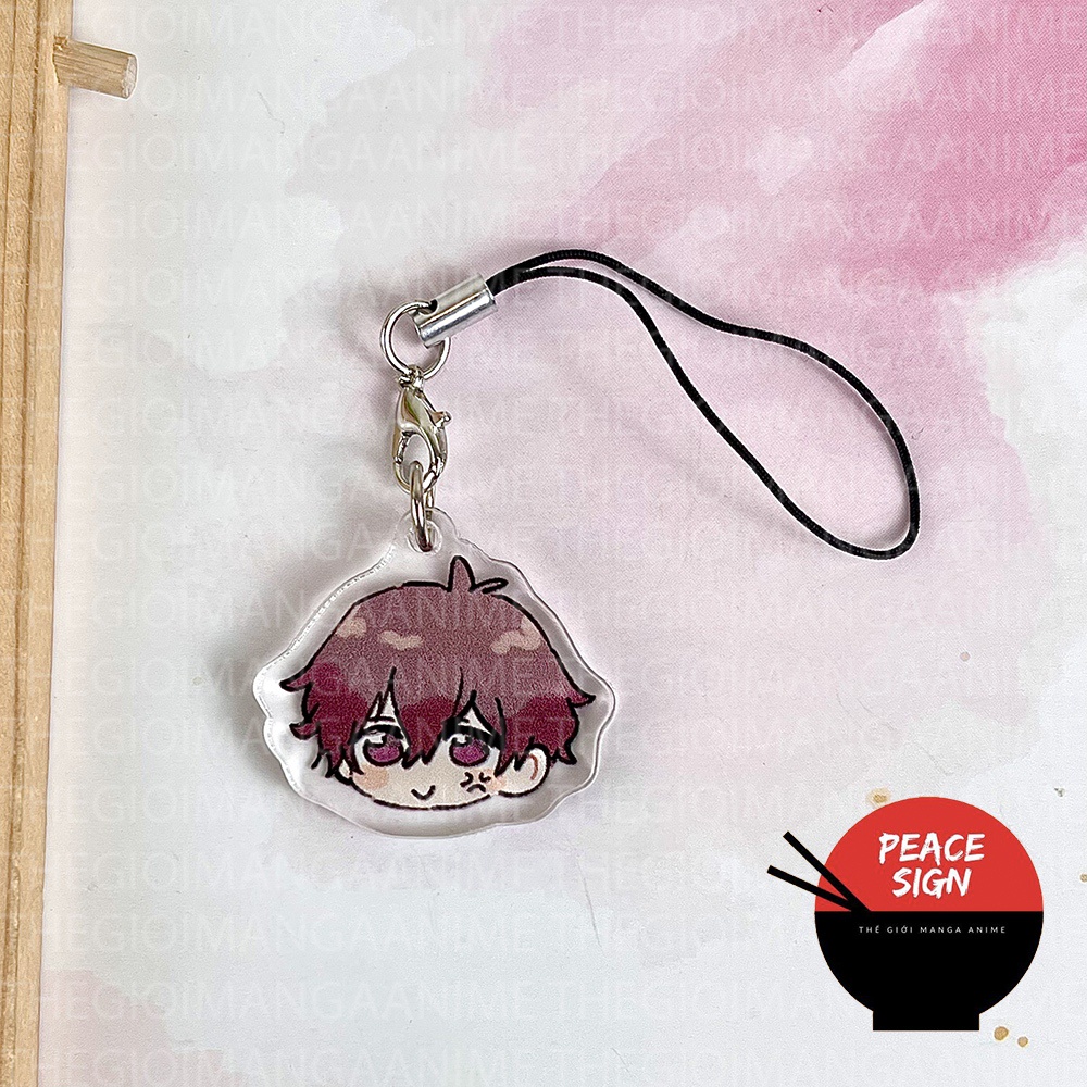 Dây treo điện thoại BLUE LOCK mica acrylic móc khóa anime nagi chigiri isagi bachira kaiser ness móc khóa