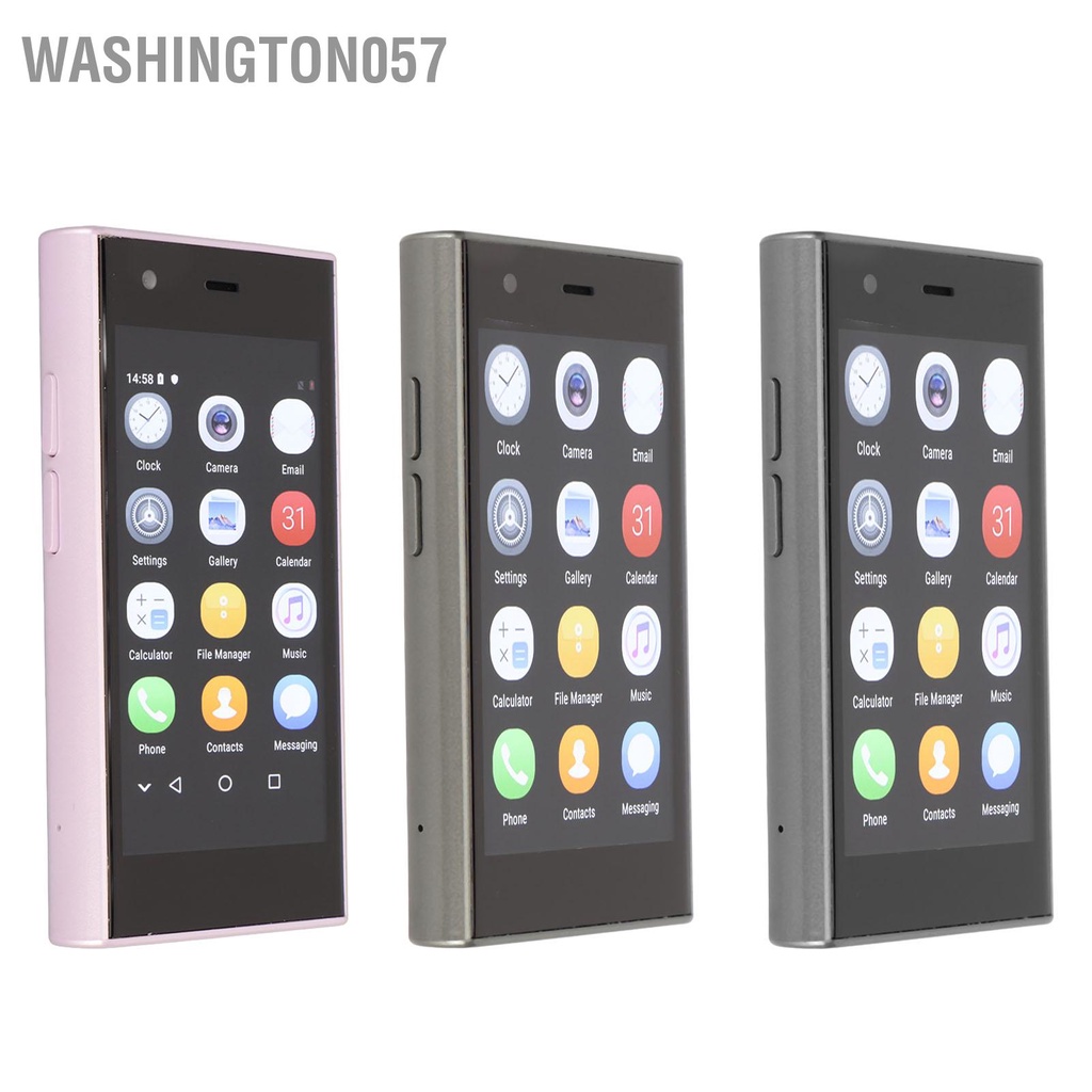 Washington057 SOYES S23 Pro Điện thoại thông minh mini 3.0 inch Kính 3D siêu mỏng WiFi RAM 2GB ROM 16GB 0 3MP Mặt trước 2MP Camera sau di động bỏ túi 3G cho Android 8.1