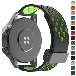 Dây Đeo Silicon Khóa Nam Châm 20 / 22mm Cho Đồng Hồ Thông Minh samsung galaxy watch 4 5 pro 40mm 44mm 45mm 42 / 46mm huawei gt2 / 3 pro