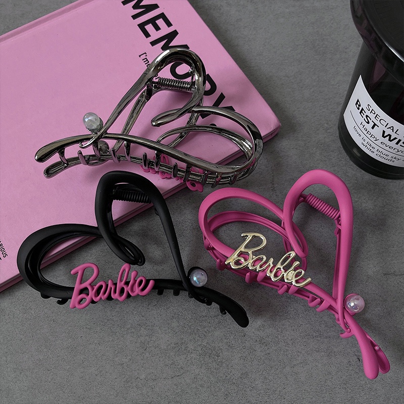 Kẹp Tóc Kim Loại Hình Trái Tim Thanh Lịch Cho Nữ