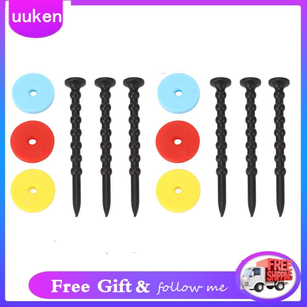 Uukendh Ball Tee 2 Sets  Holder ABS Long Base Set Kit with Colorful Di