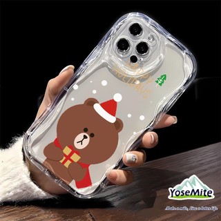 Case Samsung Giáng sinh Rõ ràng in 3D ống kính bảo vệ TPU sốc trường hợp điện thoại samsung a12 a03s a11 a03 a23 a14 a13 a04e a04s a32 a53 a22 a73 a33 a51 a52 a71 a72 a02 Ốp
