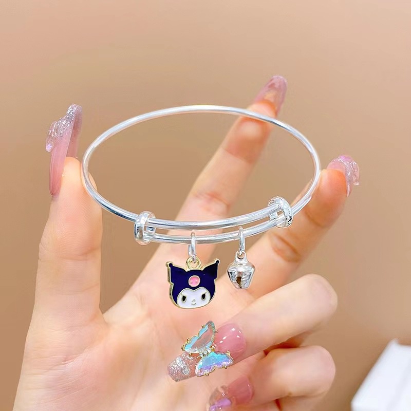 SANRIO Hoạt Hình Vòng Tay Mặt Hình kuromi May Mắn Cho Cặp Đôi