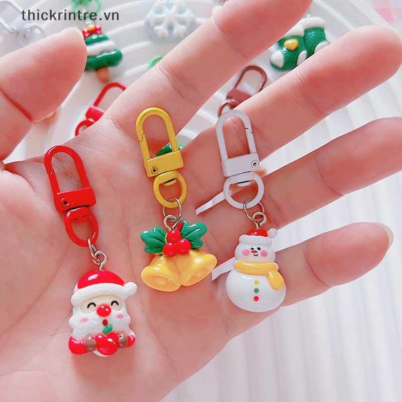 Th Móc Khóa Hình Búp Bê Hoạt Hình Người Tuyết Tuần Lộc Ông Già Noel Dễ Thương Làm Quà Tặng Giáng Sinh V