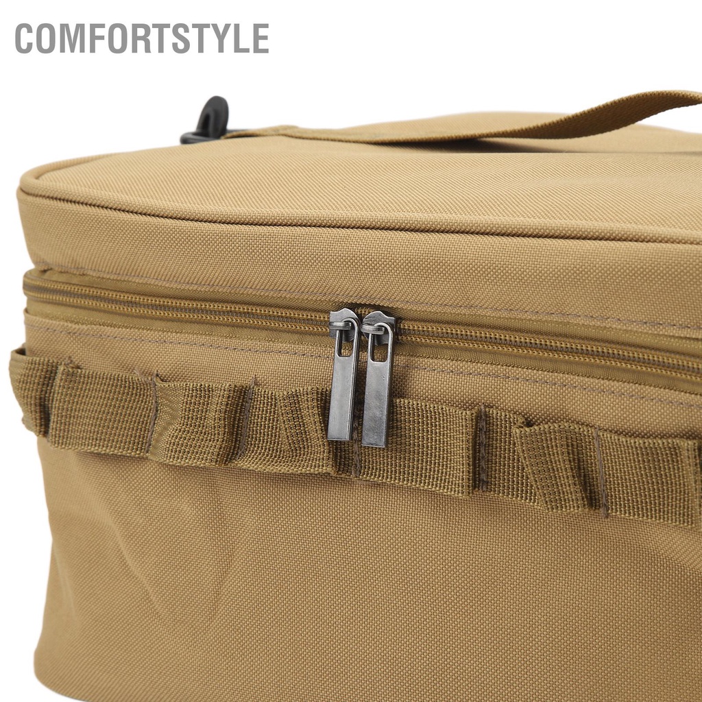 Comfortstyle Cắm trại ngoài trời Dã ngoại Túi đá PVC làm mát di động có dây đeo vai thể tháo rời để đi du lịch