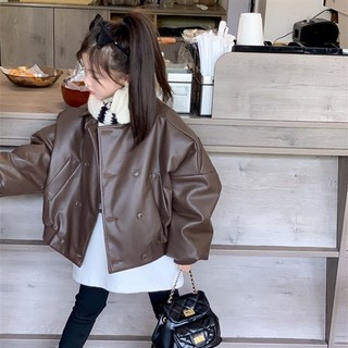 (𝑯𝒂̀𝒏𝒈 𝒄𝒐́ 𝒔𝒂̆̃𝒏 - Ảnh thật) Áo khoác da cho bé