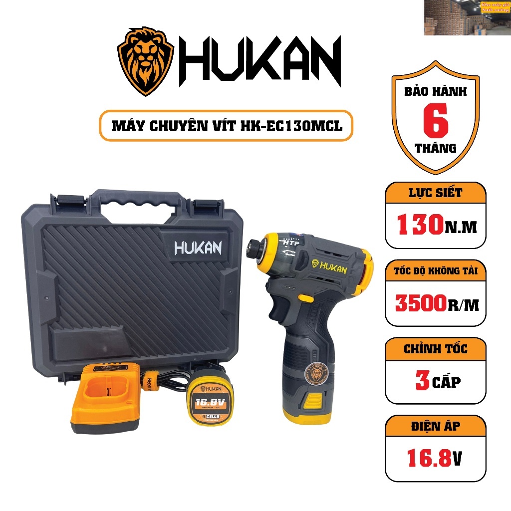 HUKAN Máy Chuyên Vít HK-EC130MCL- Lực Siết 130N.m Chỉnh Tốc 3 Cấp máy giá xuất xưởng