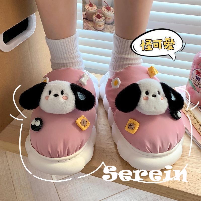 Serein  dép lông dép bông dép đi trong nhà đế cao 2023 hot trend Tiện lợi Tự nhiên Điểm nhấn Đẹp mắt FMR23C059O 49Z231205