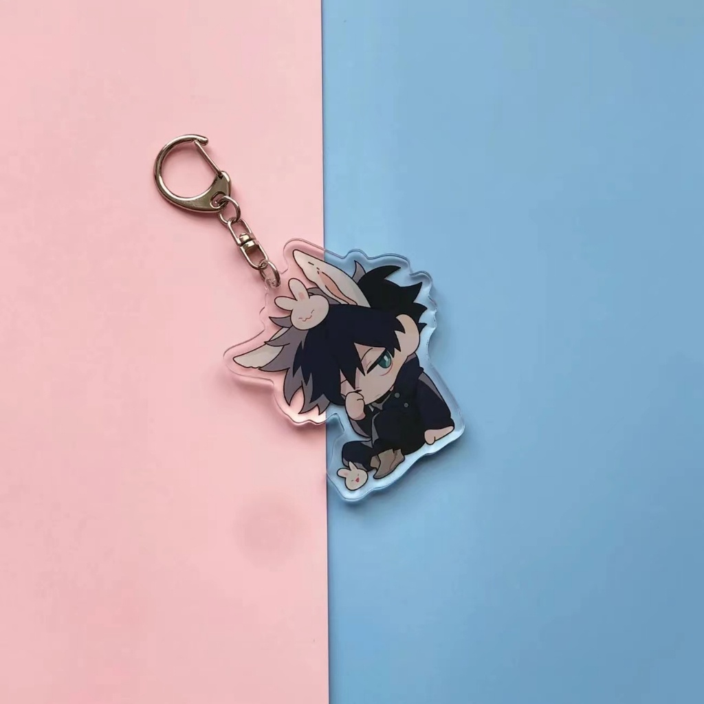 Jujutsu kaisen itadori yuji fushiguro megumi ryomen sukuna Móc Khóa Bằng acrylic Dễ Thương