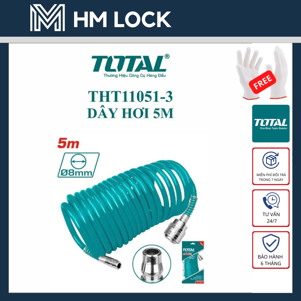 DÂY HƠI 5, 10, 15M TOTAL - HÀNG CHÍNH HÃNG - THT11051-3