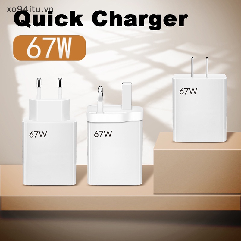 Xoitu Củ Sạc Nhanh 67w usb 3.0 Cho samsung xiaomi poco iphone 14 13 ipad vn