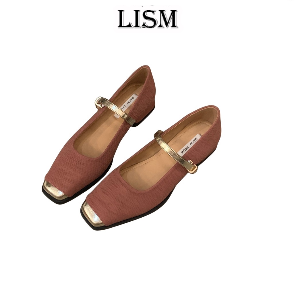 LISM dép sandal nữ dép đi biển dép đế cao Thoải Mái Xinh Xắn  Thấm hút mồ hôi Nhẹ Phong cách đơn giản Lịch sự FLF23B0L23 46Z231112