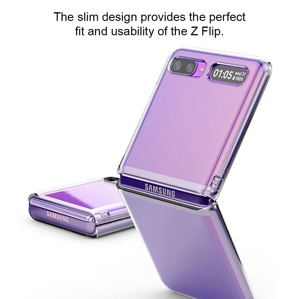 Araree Nukin Case Samsung Galaxy Z-Flip Clear Phone Cover Screen Protector Korea