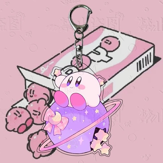 Móc Khóa Nhựa acrylic Hình Kirby 'S dream Dễ Thương