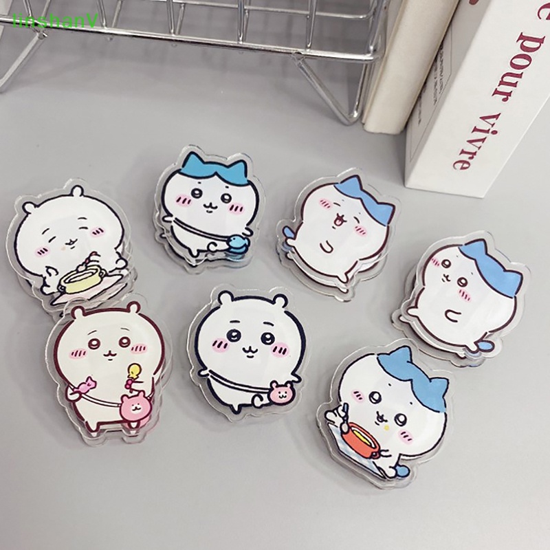 Kẹp Gấp Hai Mặt Bằng acrylic In Hình Gấu Hoạt Hình chiikawa usagi hachiware Dễ Thương Cho Học Sinh