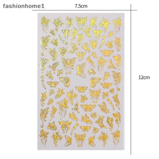 [fas] Sticker Dán Móng Tay Hình Bươm Bướm