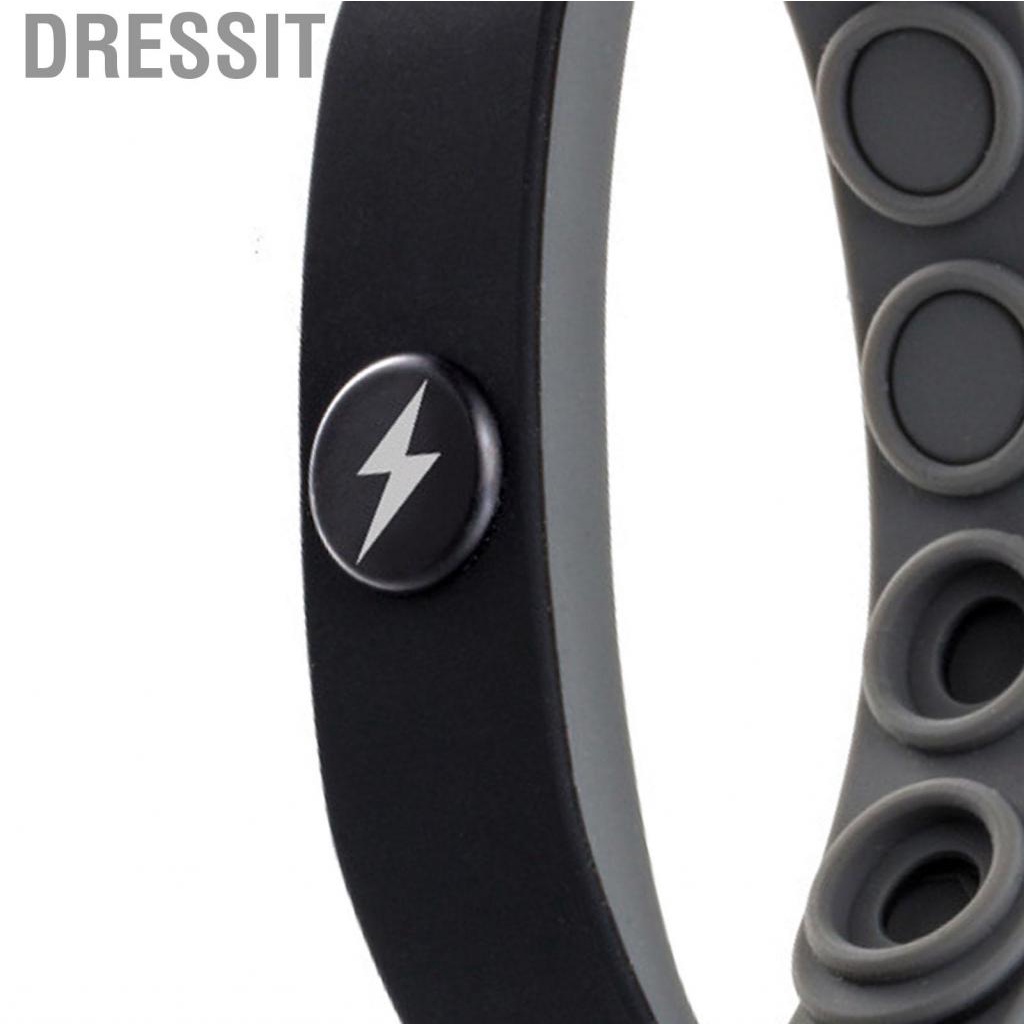 Dressit Silicone Anti Static Wristband  Negative Ion Comfortable for Gym