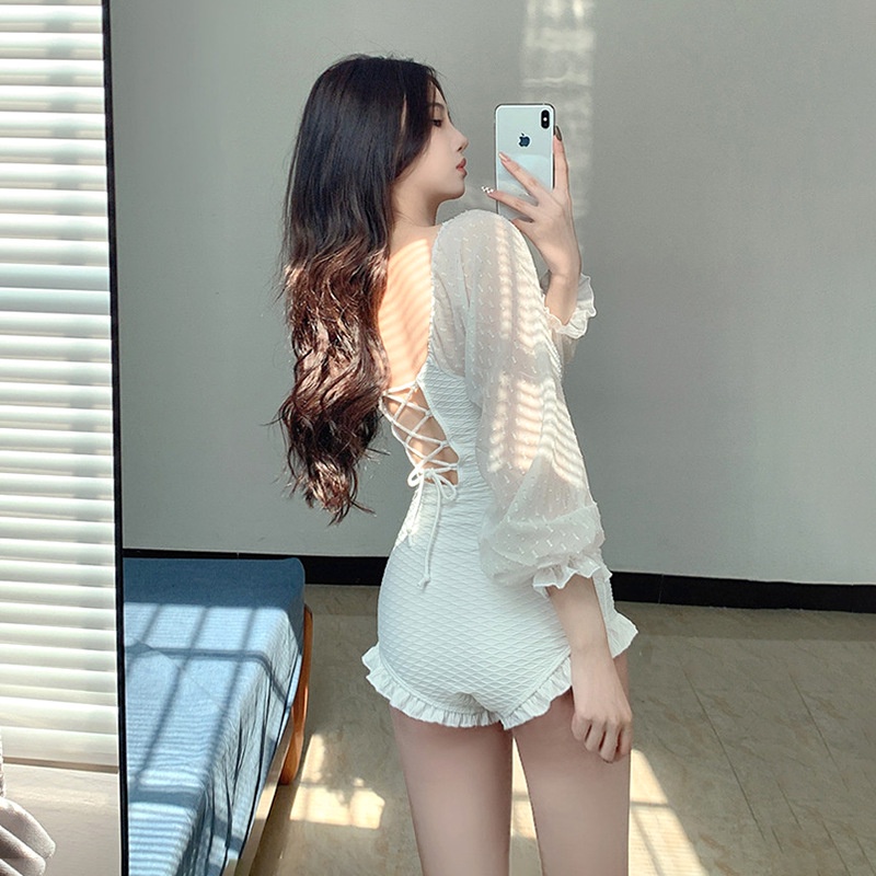 Youyou Đồ Bơi Một Mảnh Che Phủ Toàn Thân Cao Cấp Hở Lưng Mặc Khi Tắm Nóng Mùa Xuân Cho Nữ | BigBuy360 - bigbuy360.vn