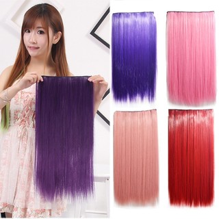 Tóc giả nối dài thẳng 5 kẹp dài 60cm dành cho nữ