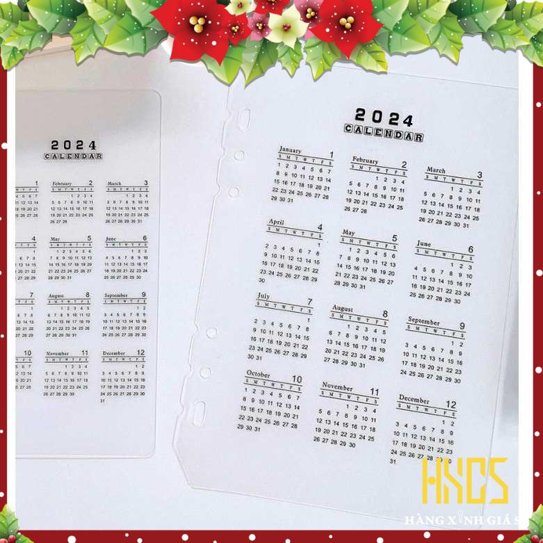 LỊCH HXGS 2024 KẸP SỔ CÒNG