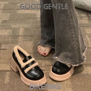  GG Giày búp bê 2024 NEW Mùa thu Vintage England phong cách thiết lập Mary Jane Cổ điển Tự tin Đẳng cấp Hợp thời FLF23B0YEO 48Z231130 