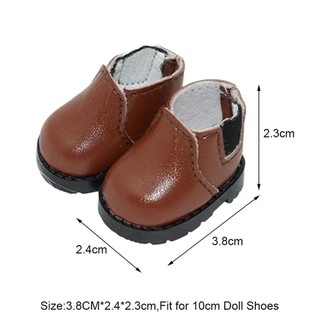 1 Đôi Giày Da pu 10cm Cho Búp Bê