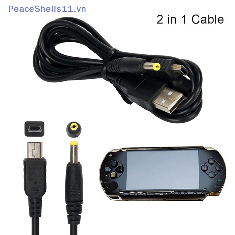 1 Dây Cáp Sạc 2 Trong 1 usb 2.0 Cho psp 1000 2000 3000