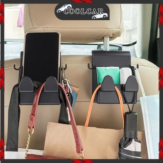 Móc treo đồ gắn ghế ngồi xe hơi sắp xếp lưu trữ cho túi xách ví điện thoại đa năng - coolcar