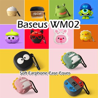 [Bán Nóng]Cho Baseus WM02 ốp tai ng Case Vỏ Bảo Vệ Hộp Sạc Tai Nghe Phim hoạt hình dễ thương Silicone mềm Vỏ Bảo Vệ Hộp Sạc Tai Nghe