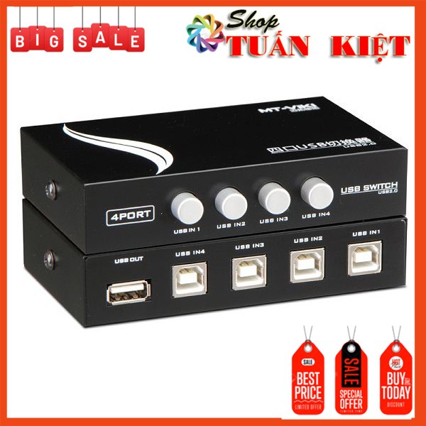 Bộ Chia Máy In 1 Ra 4 Cổng (Dùng Cho 4 Máy Tính)