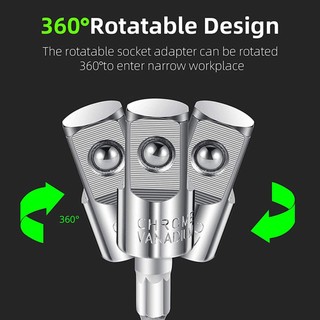 【FEELING READY STOCK】Hex Shank Drill Socket Adapter Set Power Tool Parts Universal Easy Installation