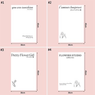 Set 20 giấy gói hoa / quà valentine xinh xắn tiện dụng