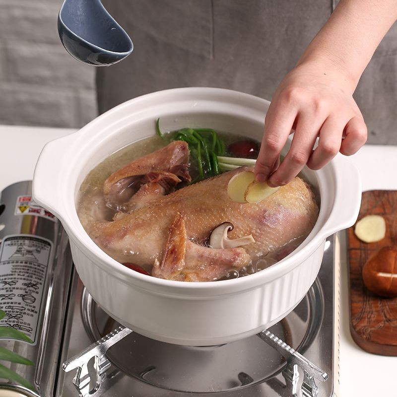Casserole high temperature resistant pot ceramic small casserole soup pot stew pot household gas ric