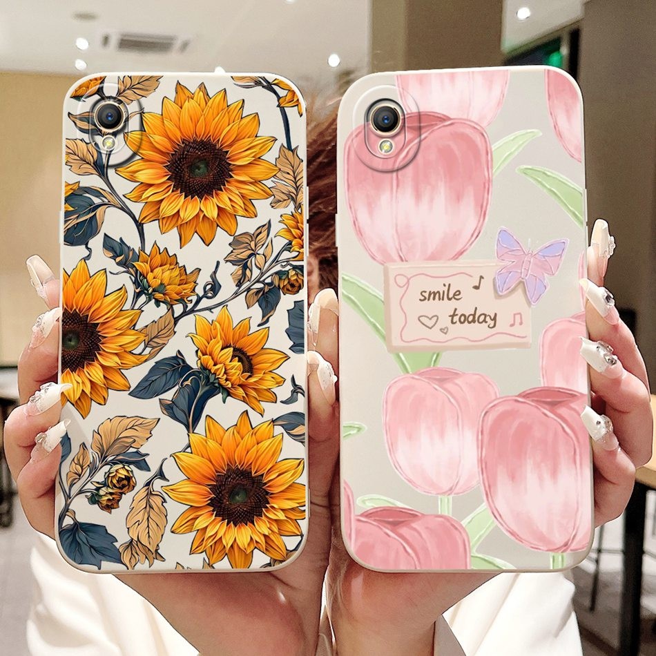 Oppo A37 A37f A37fw A37m Neo9 Vỏ Bướm Hướng Dương Hoa Tulip Đẹp OppoA37 A 37f 37fw Vỏ Điện Thoại Thạ