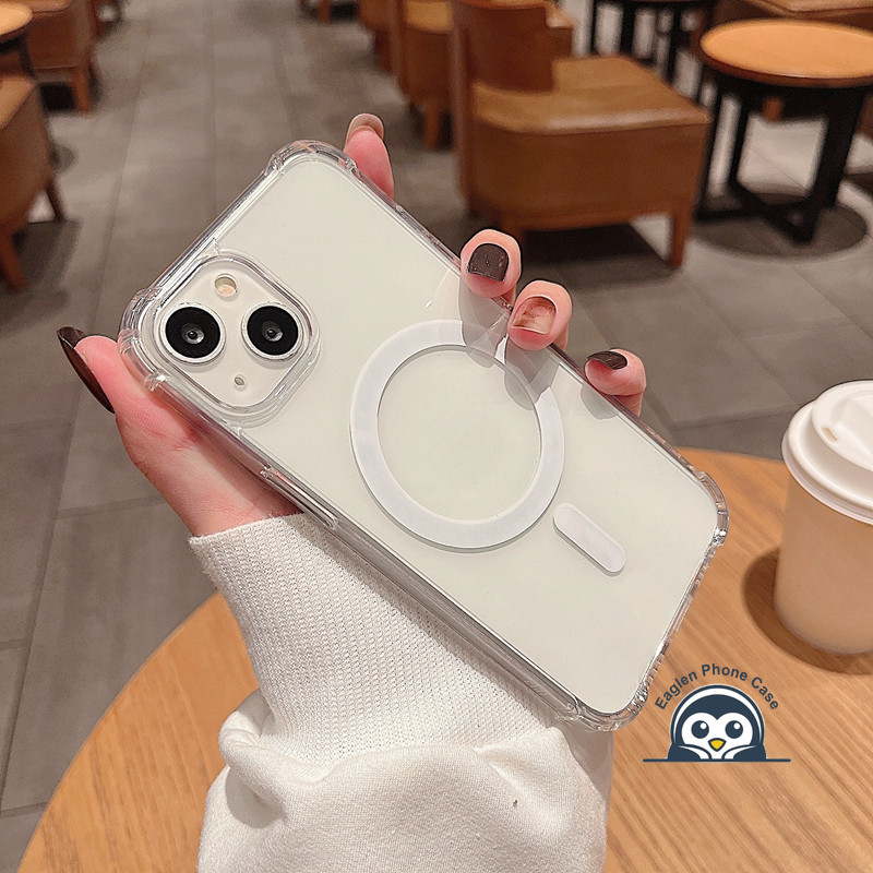 Ốp Điện Thoại Trong Suốt Sạc Từ Tính Mới Cho Realme 13 Pro Plus 13 + GT6 C63 C61 Narzo 70 N61 Note 6