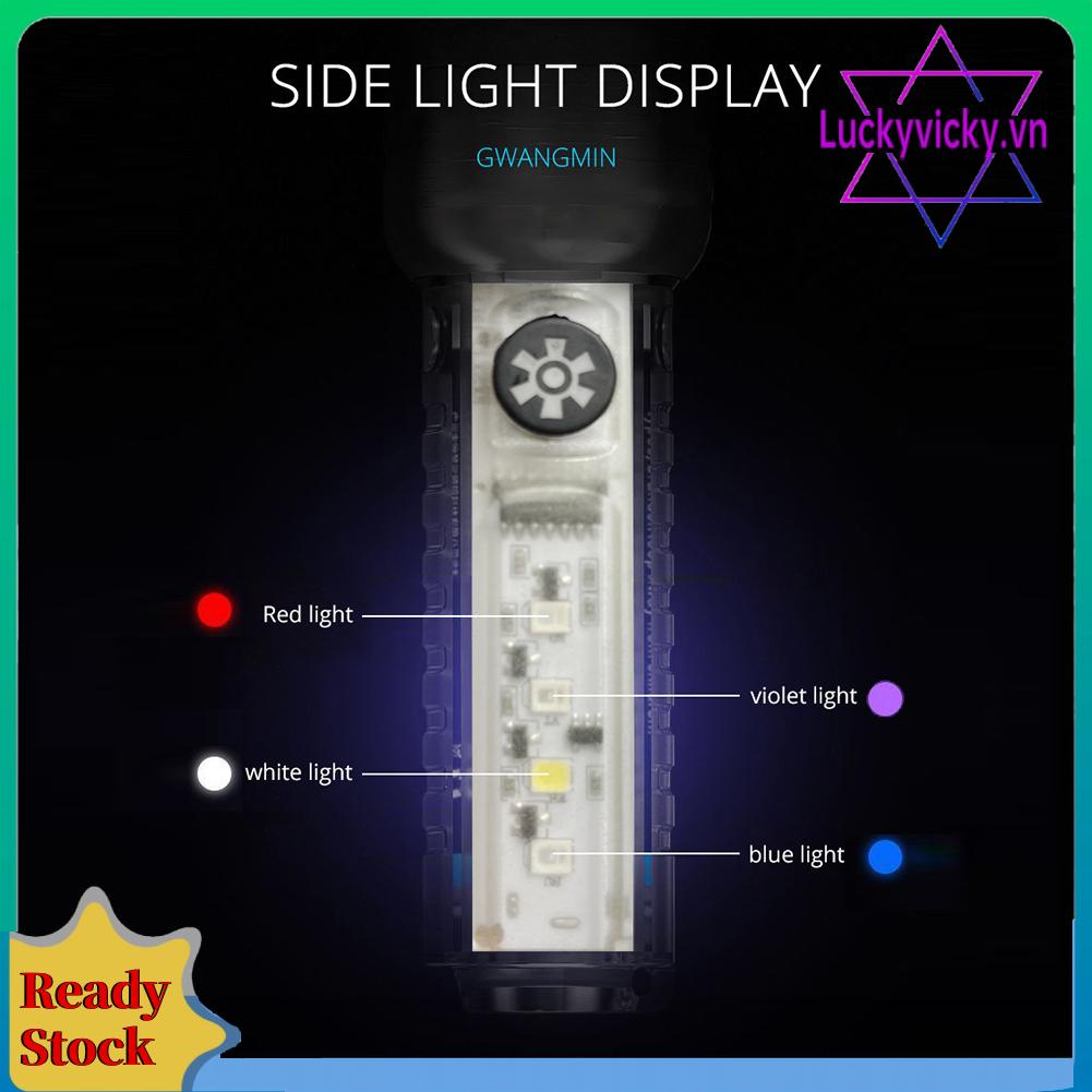 Đèn Pin xhp50 led 500mah 800lm Sạc usb Loại c Chống Thấm Nước