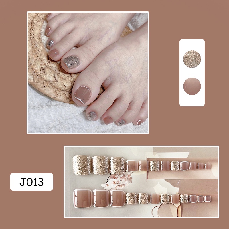 Nude Mịn Móng Chân Mọc Ngược nuogu Miếng Dán Móng Chân Phong Cách Nhẹ Nhàng Bán Sỉ Miếng Dán Móng Chân