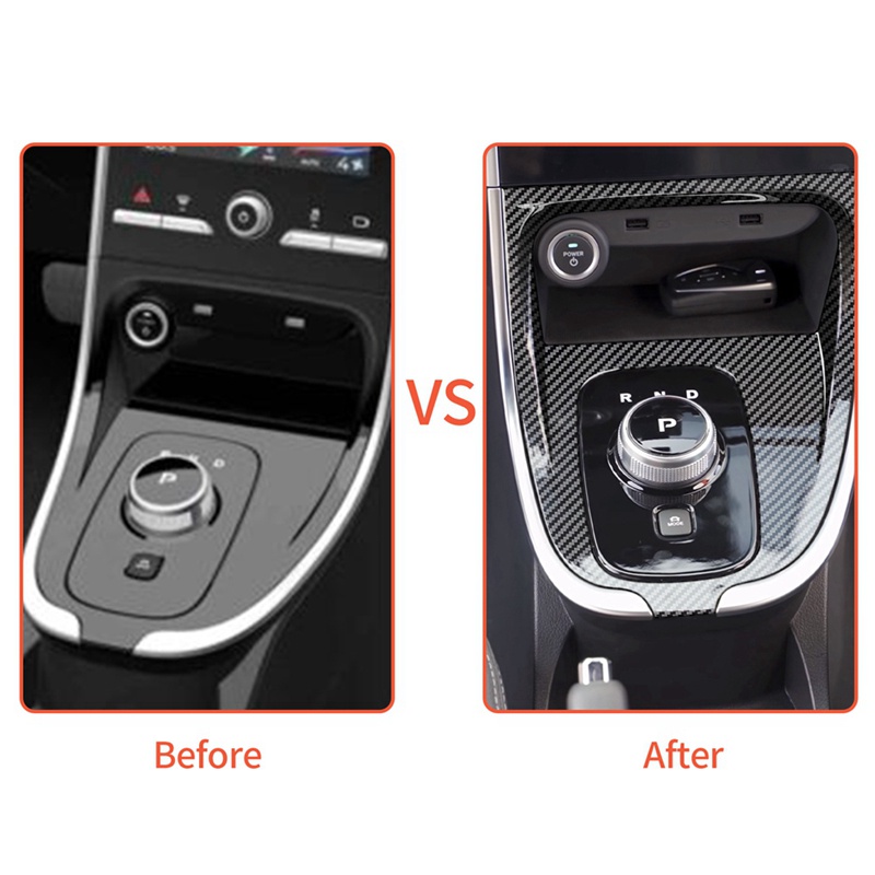 Miếng Dán Sợi carbon abs Trang Trí Bảng Điều Khiển Cần Gạt Số Cho vinfast e34 vf-e34 2021-2023