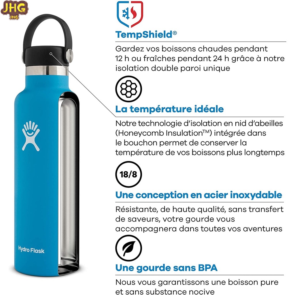 Bình Nước Cách Nhiệt Bằng Thép Không Gỉ 2.0 32oz / 40oz