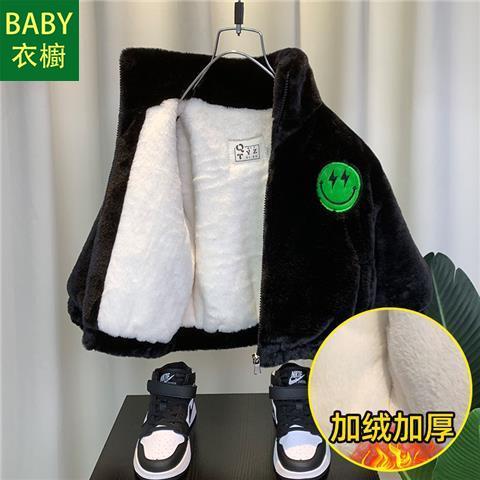 Áo Khoác Lông Cừu Lót cotton Dày Dặn Thời Trang Mùa Đông 2023 Cho Bé Trai