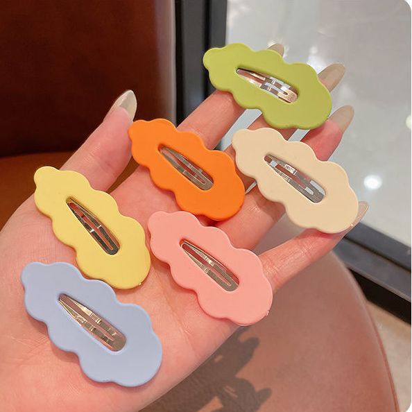 CheeseBunny Kẹp Tóc Mái Bằng Vải Màu Kẹo Ngọt Dễ Thương Cho Nữ